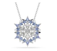 Swarovski Pendente e spilla Magic, Fiocco Di Neve, Blu, Placcato rodio
