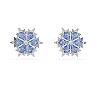 Swarovski Orecchini a lobo Magic, Fiocco Di Neve, Blu, Placcato rodio