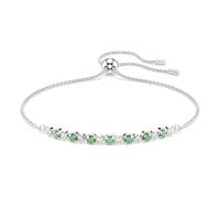 Swarovski Matrix Bracciale, Taglio Rotondo, Verde, Placcato Rodio