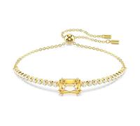 Swarovski Braccialetto da tennis matrix, giallo, oro lucido
