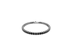 Swarovski Bracciale Tennis Matrix, Taglio Round, Nero, Placcato rutenio