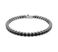 Swarovski Bracciale Tennis Matrix, Taglio Round, Nero, Placcato rutenio