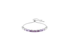 Swarovski Bracciale Matrix, taglio Baguette, viola, placcato rodio