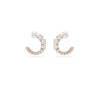 ORECCHINI CERCHIO MATRIX CRYSTAL PEARL ORO ROSA SWAROVSKI
