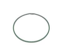 Swarovski MATRIX:TN LIGHT GRETC/BRU M, Collana Tennis Matrix, Taglio Round, Verde, Placcato rutenio