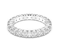 Swarovski Matrix Vittore Collezione Anello, Bianco, Matrix Vittore Round Cut Ring, 58