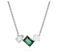 Swarovski Mesmera Collana Pendente, con Zirconia Swarovski a Taglio Misto, Chiusura a Moschettone, Placcatura in Tonalità Rodio, Verde