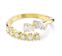 Swarovski Mesmera Collezione Open Anello, Mixed Cuts, Bianco, Finitura oro 18k