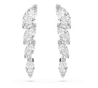 Swarovski Mesmera Orecchini, Taglio Marquise, Bianco, Placcato Rodio