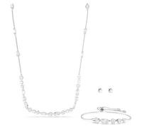 SET MESMERA BIANCO PLACCATO RODIO DONNA SWAROVSKI