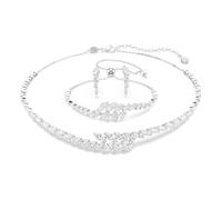 Swarovski Mesmera Set, Set (3), Taglio Marquise, Bianco, Placcato Rodio