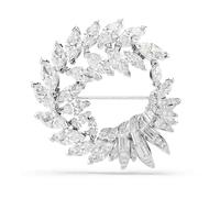 Swarovski Mesmera Spilla, Taglio Marquise, Bianco, Placcato Rodio