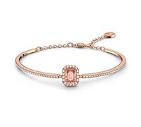 Swarovski Millenia Bracciale Rigido, Placcato in Tonalità Oro Rosa con Brillanti Cristalli Bianchi e Cristallo Rosa Ottagonale, Collezione III, Rosa