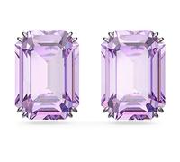 Swarovski Millenia Orecchini a Lobo, con CristalliSwarovski a Taglio Ottagonale, Placcati in Tonalità Rodio, Viola