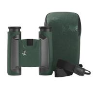 SWAROVSKI OPTIK - Binocolo tascabile 8 x 25 CL con oculari avvitabili e ampio campo visivo (verde, borsa da campo naturale)