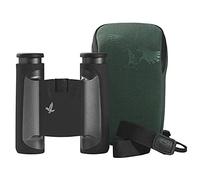 SWAROVSKI Optik - Binocolo tascabile compatto pieghevole on alloggiamento in alluminio per osservazione della natura (antracite, borsa da campo naturale)