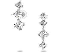 Swarovski Orecchini Pendenti Millenia, Singolo, Asimmetricat, Set, Bianco, Placcato Rodio