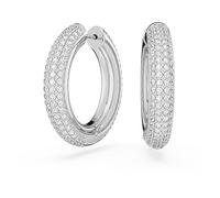 ORECCHINI A CERCHIO MEDI BIANCHI DONNA SWAROVSKI