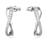 Swarovski - Orecchini a Cerchio Hyperbola- Bianchi- Rodiati- Numero Articolo: 5563908 - - Accessories - Donna - Grigio - ONE SIZE