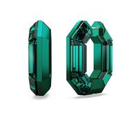 Swarovski Orecchini a cerchio Lucent, Forma ottagonale, Piccoli, Verdi