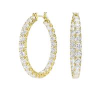 Swarovski - Orecchini a cerchio Matrix - - Accessories - Donna - Giallo - ONE SIZE