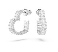 Orecchini a buco Swarovski Matrix cuore rodio 5653170