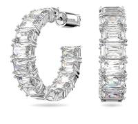 Swarovski Orecchini 'Matrix hoop earrings' argento, Taglia One Size