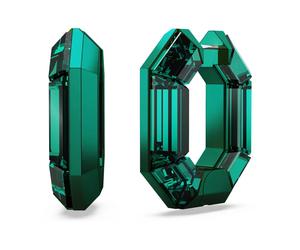 Swarovski - Orecchini a cerchio ottagonali Lucent - - Accessories - Donna - Verde - ONE SIZE