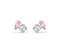 Swarovski Orecchini a lobo Attract Soul, Rosa, Placcato rodio