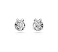 Swarovski Orecchini a lobo Bella, Taglio tondo, Pavé, Bianchi, Placcato rodio