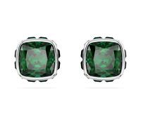 Swarovski Orecchini a lobo Birthstone, Taglio squadrato, Maggio, Verdi, Placcato rodio