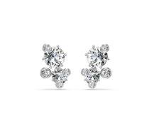 Swarovski Orecchini a lobo Constella, Taglio Round, Bianchi, Placcato rodio