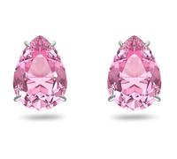 Swarovski Orecchini a lobo Gema, Rosa, Placcato rodio