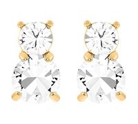 Swarovski Orecchini a lobo SOLITAIRE placcato oro, trasparente - 5128809, cristallo, cristallo