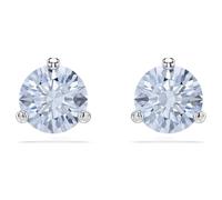 ORECCHINI A LOBO SOLITAIRE ROUND BLU DONNA SWAROVSKI
