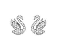 Swarovski Orecchini 'Swan stud earrings' argento / trasparente, Taglia One Size