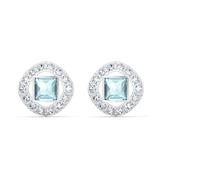 Swarovski Orecchini a lobo Una Angelic, Blu, Placcato rodio