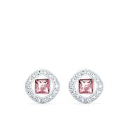 Swarovski Orecchini Stud Swarovski Angelic Square, rosa, placcato rodio, Esclusivi Amazon