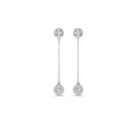 Swarovski Orecchini pendenti Una Angelic, Taglio Round, Bianchi, Placcato rodio