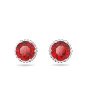 Swarovski Orecchini da donna con pietra portafortuna taglio rotondo gennaio - rosso - placcato rodio - 5615516