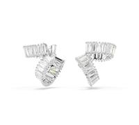 Swarovski Orecchini ear cuff Ariana Grande x Swarovski, Taglio baguette, Bianchi, Placcato rodio