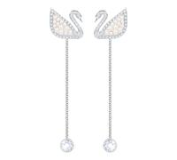 Swarovski - Orecchini Iconici a Pendente Cigno - - Accessories - Donna - Bianco - ONE SIZE