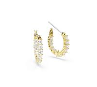 Swarovski Orecchini a cerchio Vitture Matrix, taglio rotondo, bianco, tono oro placcato