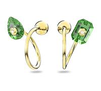 Swarovski Orecchini Numina, Asimmetrico, Verdi , Placcato color oro