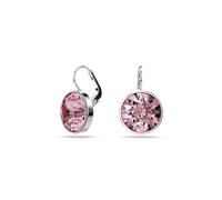 Swarovski Orecchini pendenti Bella, Taglio Round, Rosa, Placcato rodio