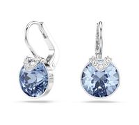 Swarovski Orecchini pendenti Bella V, Taglio Round, Blu, Placcato rodio