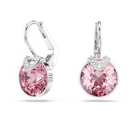 Swarovski Orecchini pendenti Bella V, Taglio Round, Rosa, Placcato rodio