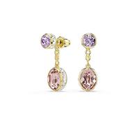 Swarovski Orecchini pendenti Chroma, Taglio misto, Multicolore, Placcato color oro