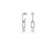 Swarovski Orecchini pendenti Constella, Taglio Rotondo, Bianco, Finitura Rodio