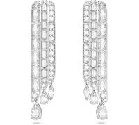Swarovski Orecchini pendenti Hyperbola, Taglio misto, Bianchi